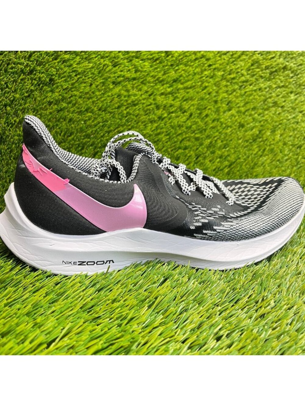 Nike Zoom Winflo 6 Black Lotus Pink Women Size 10 Running Walking Shoes Sneakers